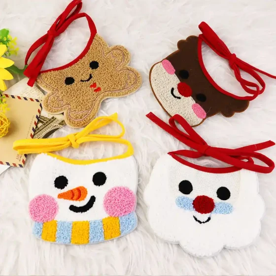 New Christmas Dog Scarf & Bib